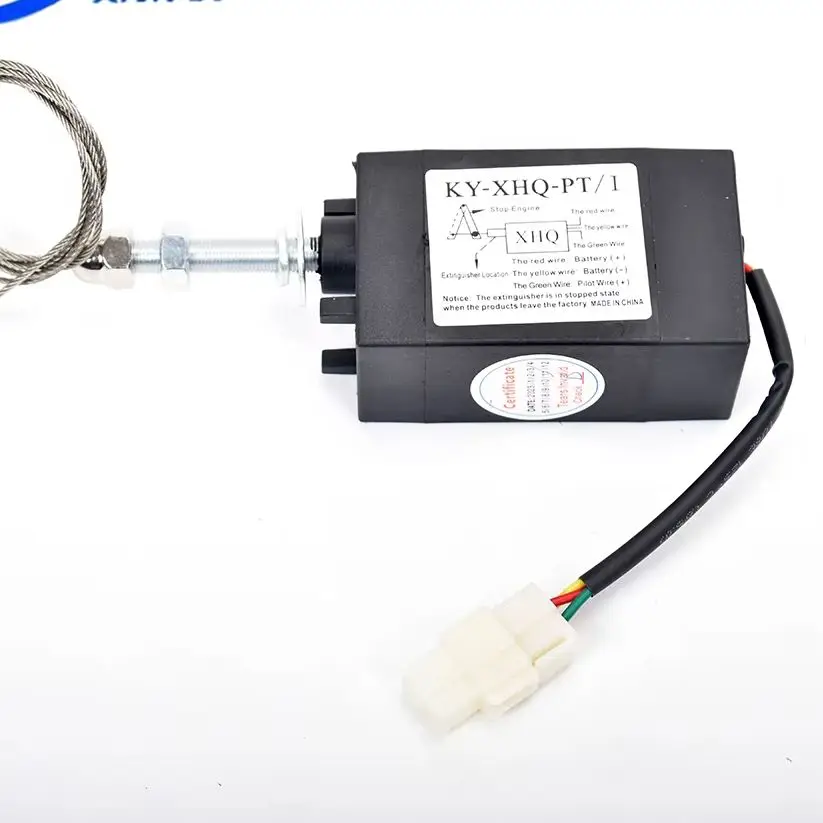 KY-XHQ-PT Diesel Engine Fuel Shut-off Solenoid Valve XHQ-PT 12V 24V Generator Set Stop Generator Power Shut-off Valve