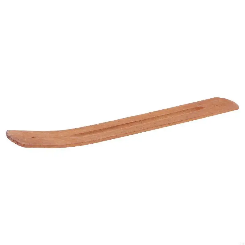 H7BF Natural Wooden Incense Holder Catcher Meditation Gift Ornament for Home Bedroom Church Decoration