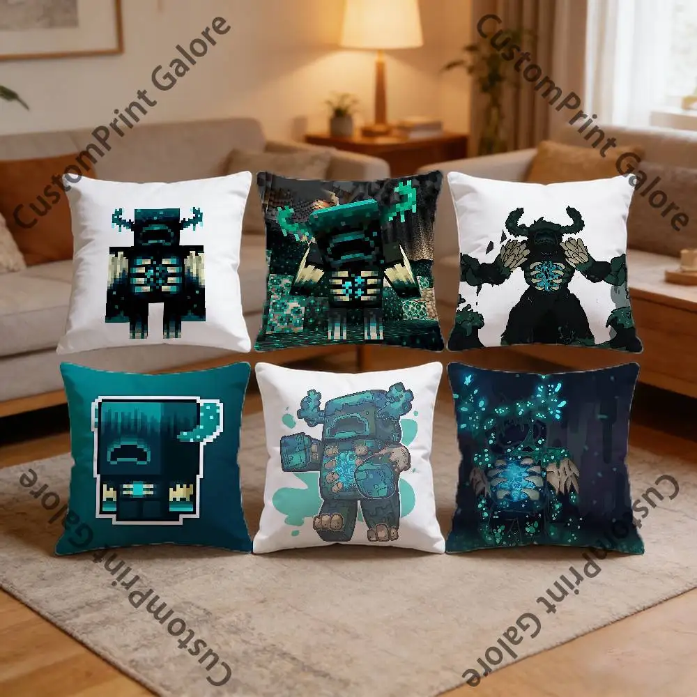 

W-Warden Pillow Cover Polyester Square Cushion Case 45 cm Decorative for Home Couch Bed Car Decor