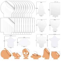 Lámina acrílica de 2mm de grosor para Base de luz, lámina de molde de acrílico transparente, Panel de señal acrílica en blanco para pantalla LED DIY, proyecto de artesanía