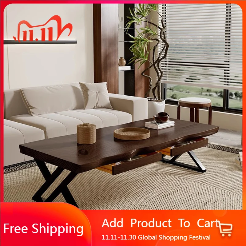 

Wood Drawers Coffee Table Living Room Simple Minimalist Nordic Coffee Table Writing Books Mesa Auxiliar Lounge Suite Furniture