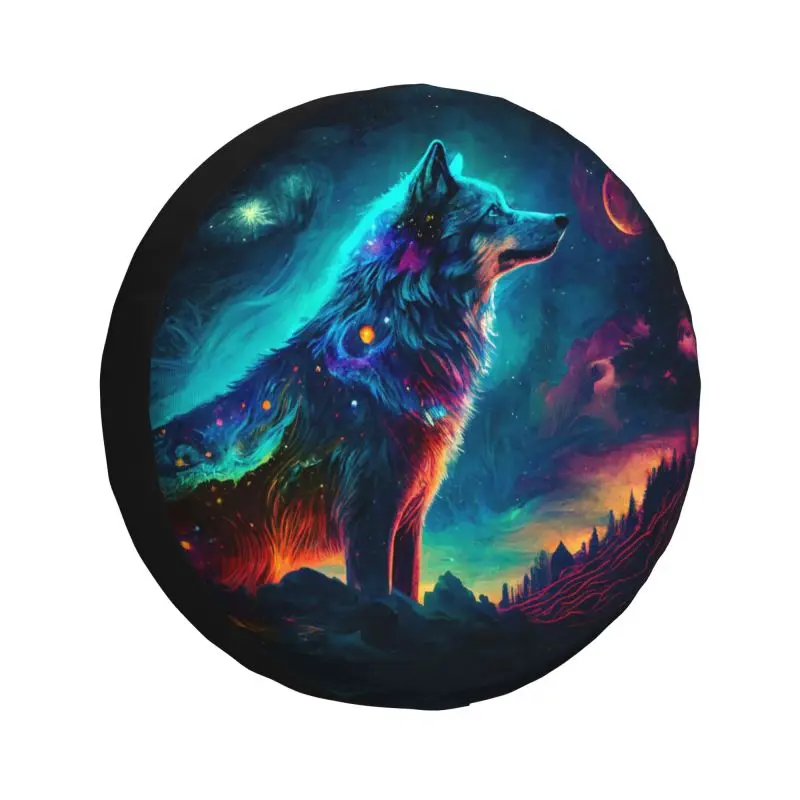 

Animal Wolf Spare Tire Cover for Toyota Mitsubishi Suzuki Jeep RV SUV 4WD 4x4 Car Wheel Protector Covers 14" 15" 16" 17" Inch