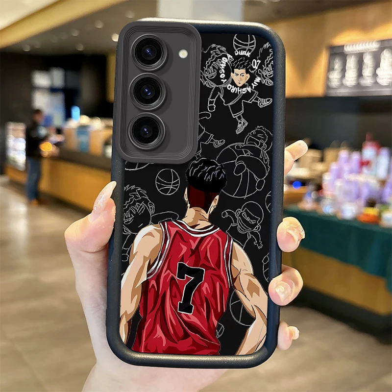 Slam Dunk Anime TPU Phone Case for Samsung Galaxy A35 A34 A33 A32 5G A31 A30 A24 A23 A22 A16 A12 A06 A03 M55 Non-Slip Phone Case