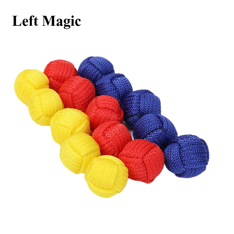 Monkey Fist Ball Magic Accessories Magician Gimmick Red Blue Yellow Color Used For Three Cups and Balls Magnet Cup Magic Props