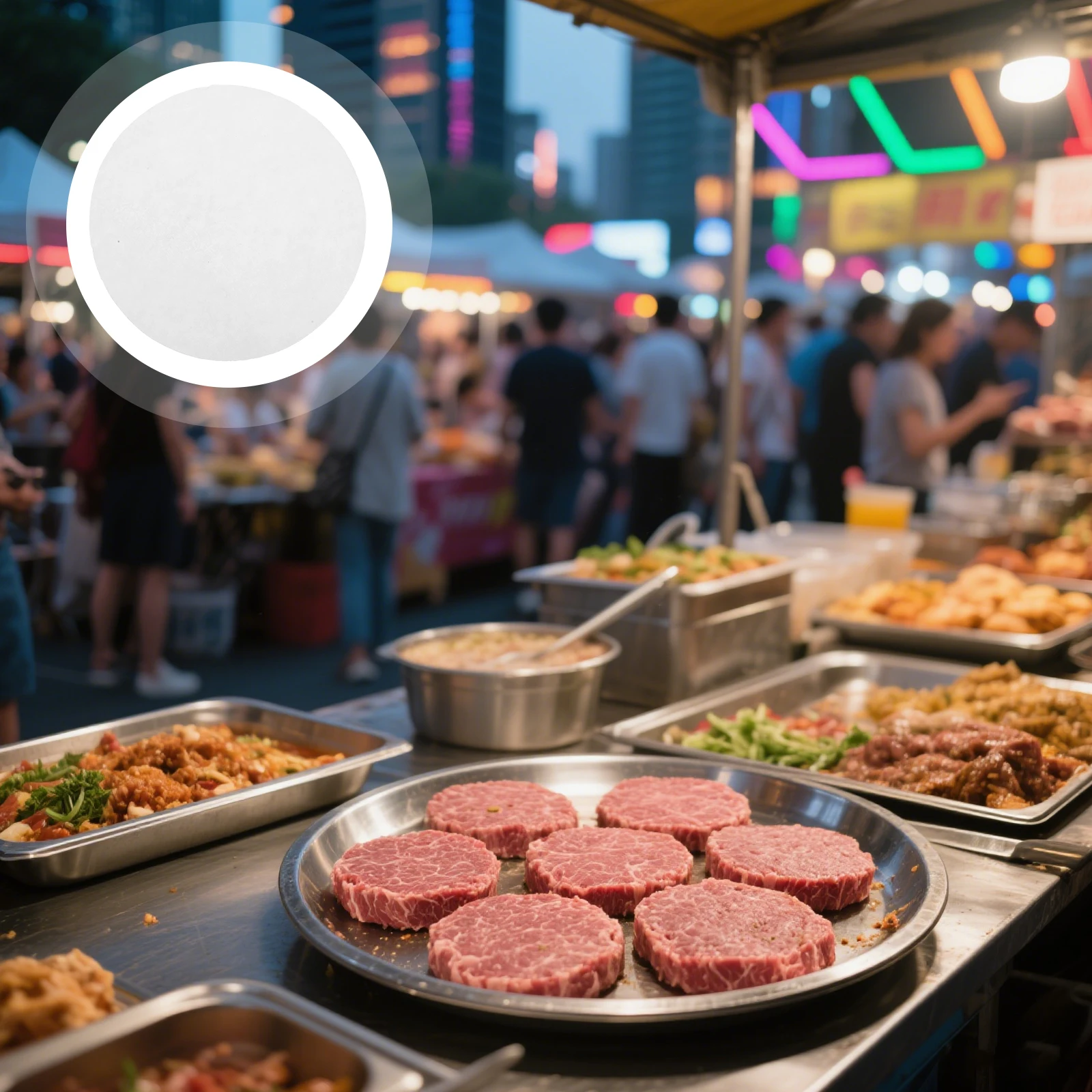 

500pcs Non-Stick Round Meat Separator Paper Silicone Coated Baking Liner for Burger Patty Greaseproof Oven Freezer Safe for oven