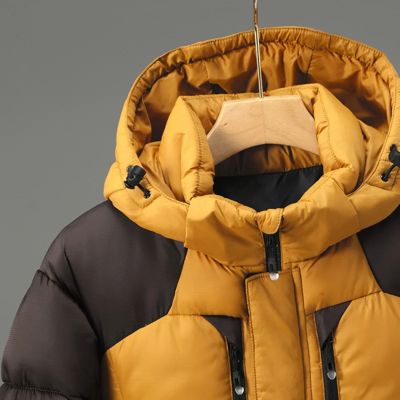 Inverno dos homens com capuz blusão Parka, Casaco de esqui pesado, Casaco Bubble Puffer, Casacos Resistentes às Intempéries, Casacos