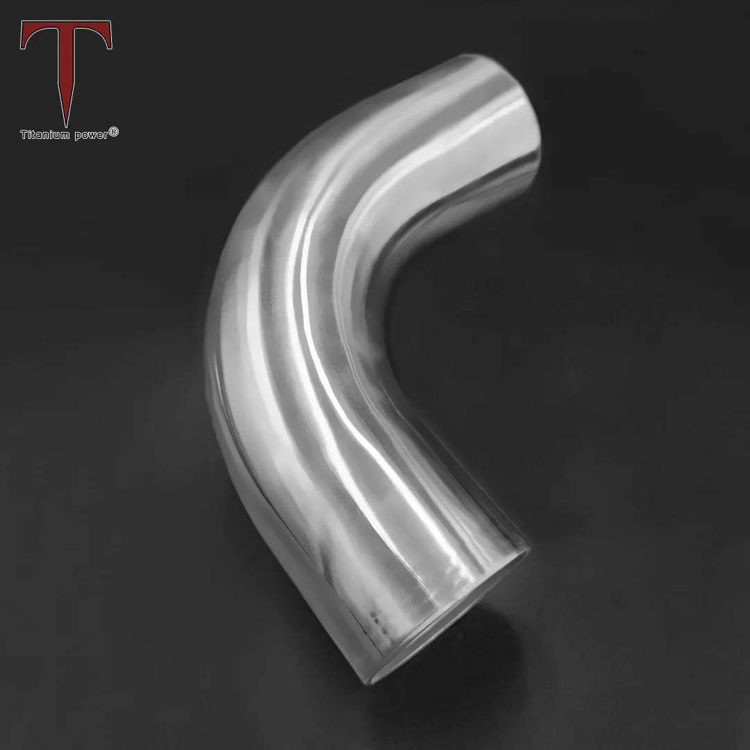 Tanium Large Diameter Welding Round Curved Tube Titanium Hollow Mandrel Bend Pipe Car Exhaust Accessories 2
