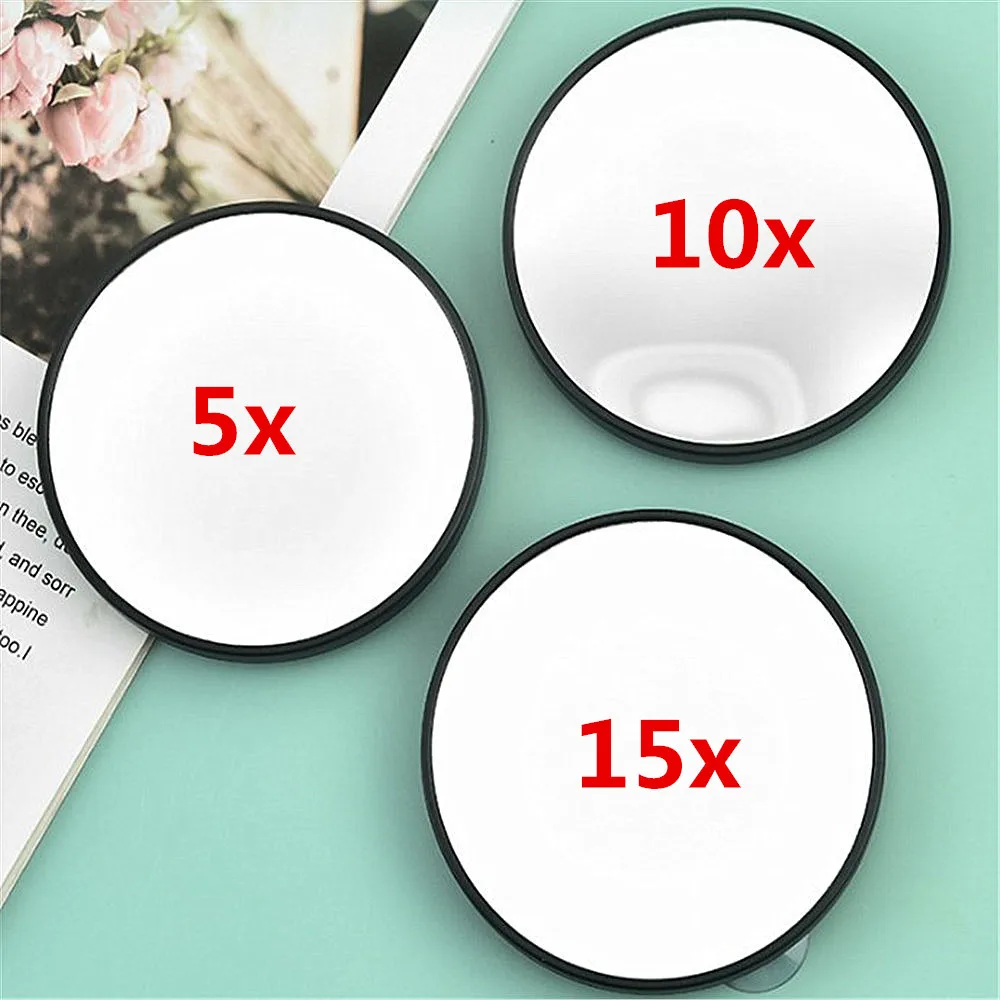 New 5X/10X/15X Magnifying Mirror Suction Cup Women Beauty Makeup Tool Cosmetic Shower Home Magnification Glass Vanity Mirror 9CM