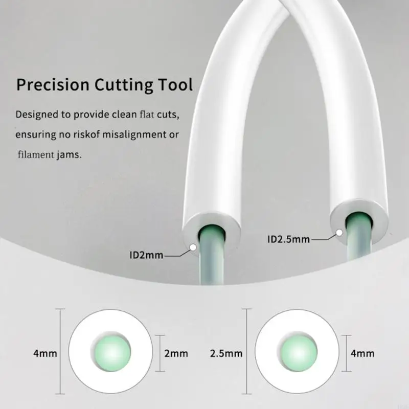 462E 10m Heat Resistant PTFE Tubing With Cutter for Lab Precise Printing Projects