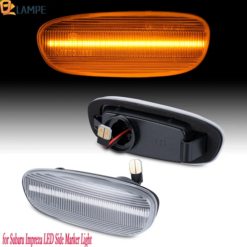 Luz LED dinámica de señal de giro lateral delantera para Subaru Impreza GC GM GF 1993-2001, lámparas acampanadas para guardabarros, 2 uds.