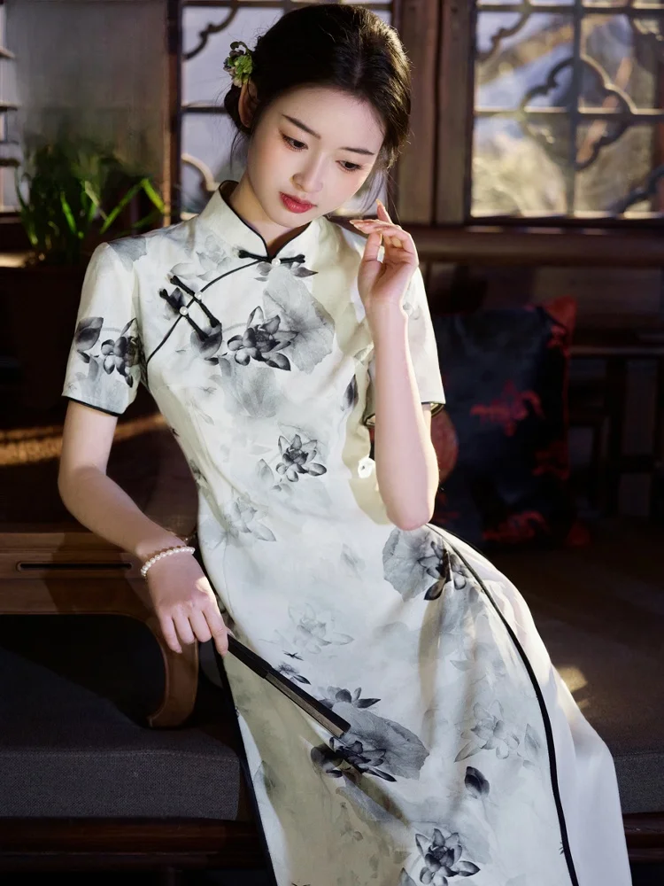 summer-new-sle-long-water-media-ele-qipao-dr-traditional-chinese-revival-high-end-one-piece-skirt-breathable-polyest