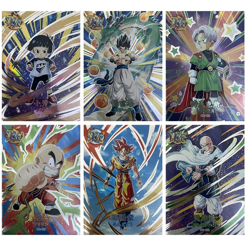 

Anime Dragon Ball UR Cards Trunks Gogeta Son Goku Krillin Collectible Cards Christmas Birthday Gifts Game Children's Toys