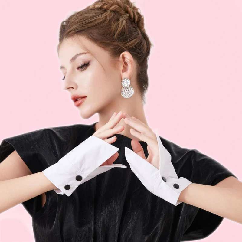 Irregular Arm Covers Shirt Wrist Cuffs Sleeves For Women Dress Outfit Enhancer Formal Armband Business Styles Accessory