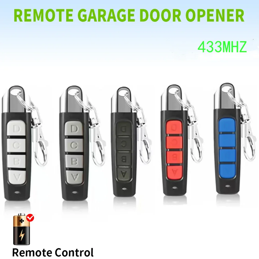 433mhz Universal Garage Door Opener Remote Control 433MHZ Clone Learning Rolling Code Duplicator For Gate Garage Door