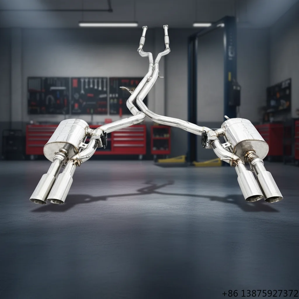 

Заводская цена COC: Новая полная выхлопная система Catback с клапаном Valvetronic, глушитель из нержавеющей стали 304, для S4/S5 B9 3.0T 2019-2024