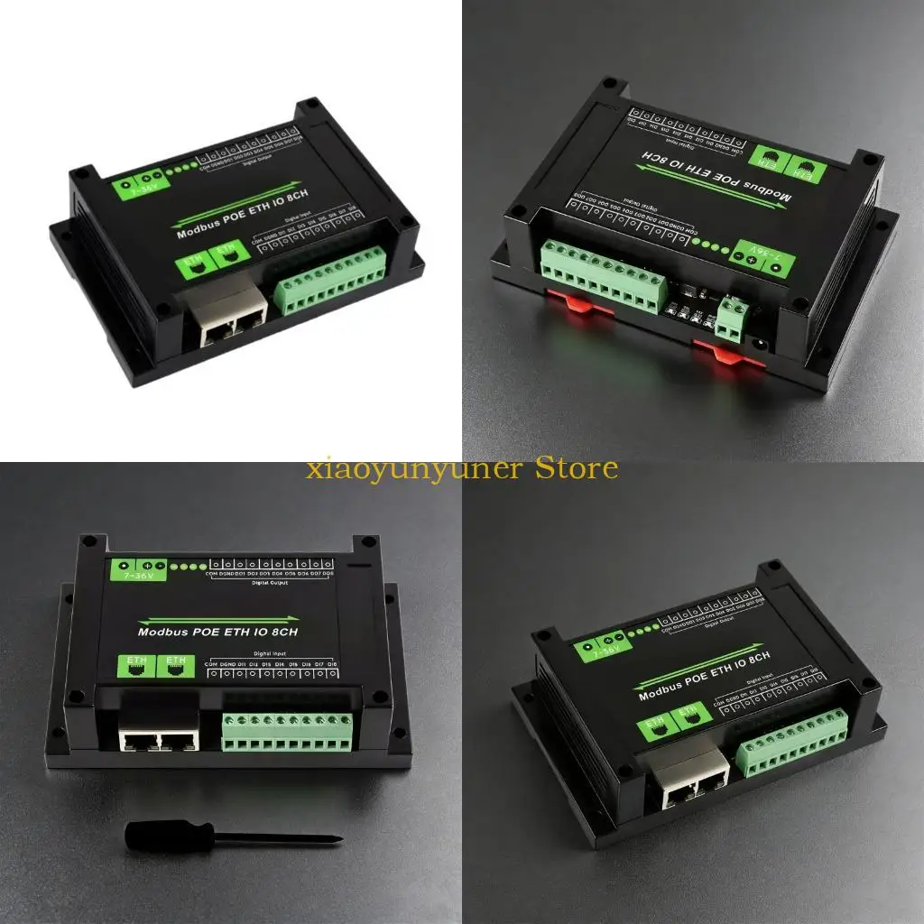 P9JB 8Channels Ethernet Digital Controller Module With Industrial Chip Double Power Supply For Automation Systems