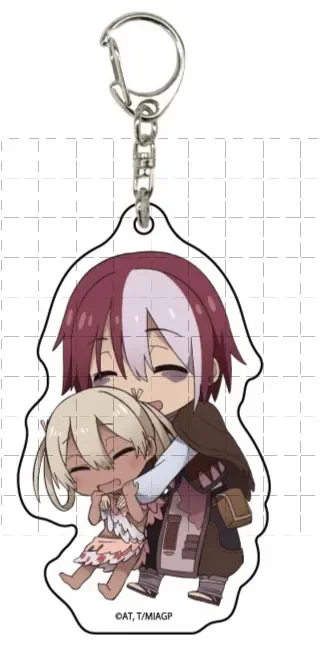 Game Wazukyan Vueko Faputa Riko Belaf Nanachi Irumyuui Keychain Doll Anime Acrylic Keyring Pendant for Gift