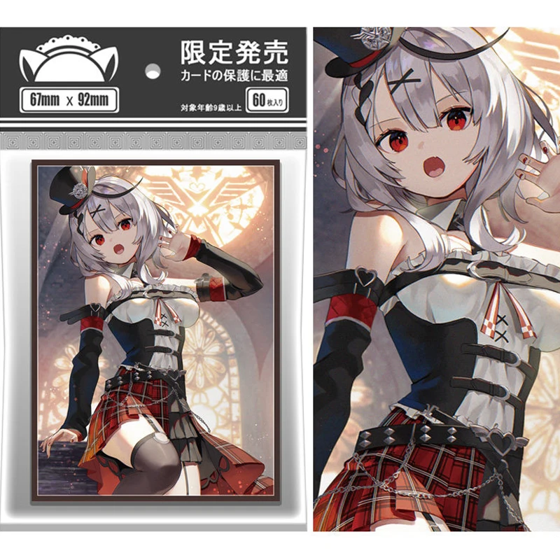 

Набор из 60 защитных карточных вкладышей для PTCG (Hololive Sakamata Chloe), коллекционные аниме-карточки, защитный чехол, подарок, игрушка, 67*92 мм