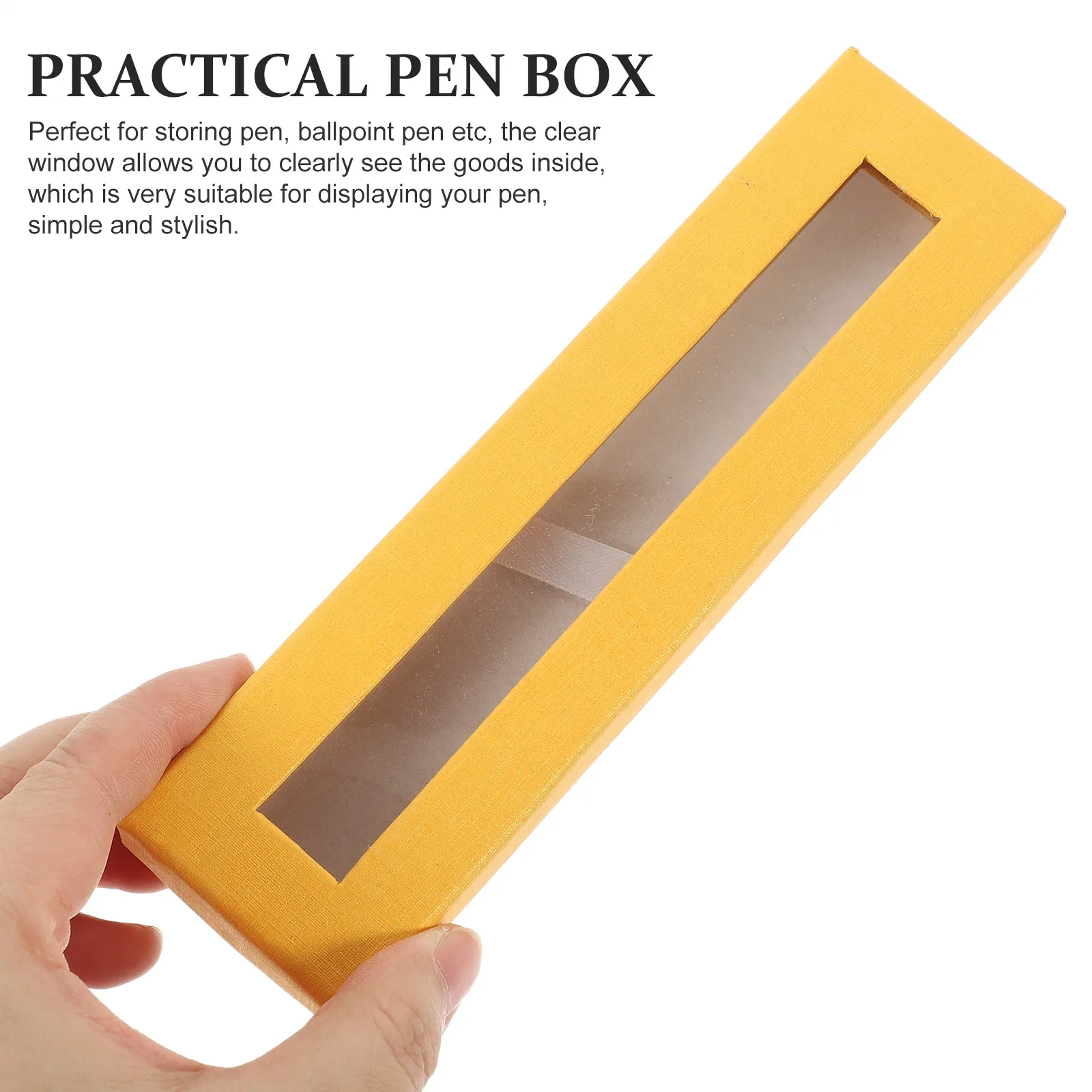 

5pcs Ballpoint Pen Signing Box Gift Boxes Gel Case Pencil Holder Blue Empty Fountain Paper Display Organizer Storage