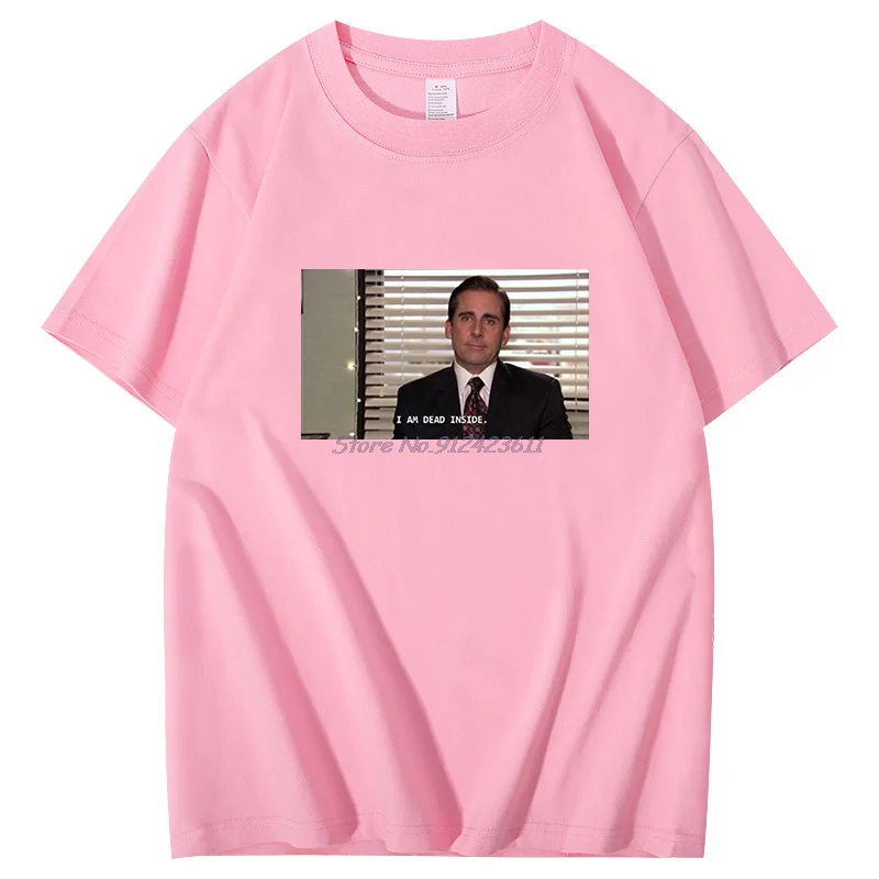 I Am Dead Inside Michael Scott funny t shirts The Us Office Harajuku graphic t shirts Summer short sleeve t-shirt Men's clothing