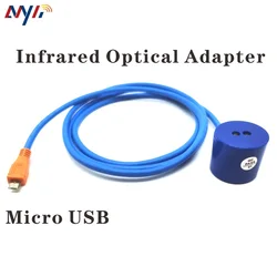 Sonda óptica Micro USB a IR IEC62056-21 / IEC1107 /DLMS para medidores, lectura, pago STS, IEC, adaptador de medidor medio