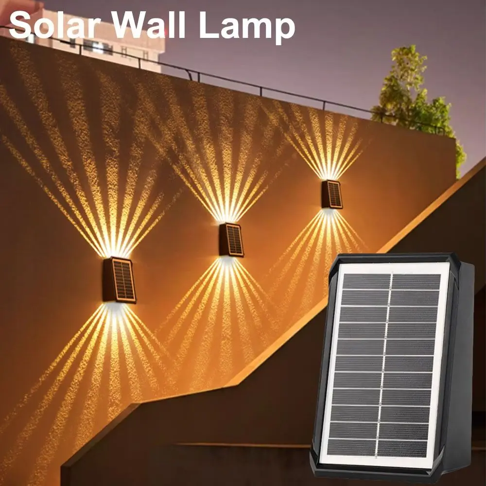 

Automatic Lighting Solar Wall Lamp IP65 Waterproof Up and Down Outdoor Solar LED Light Easy To Install Energy Saving