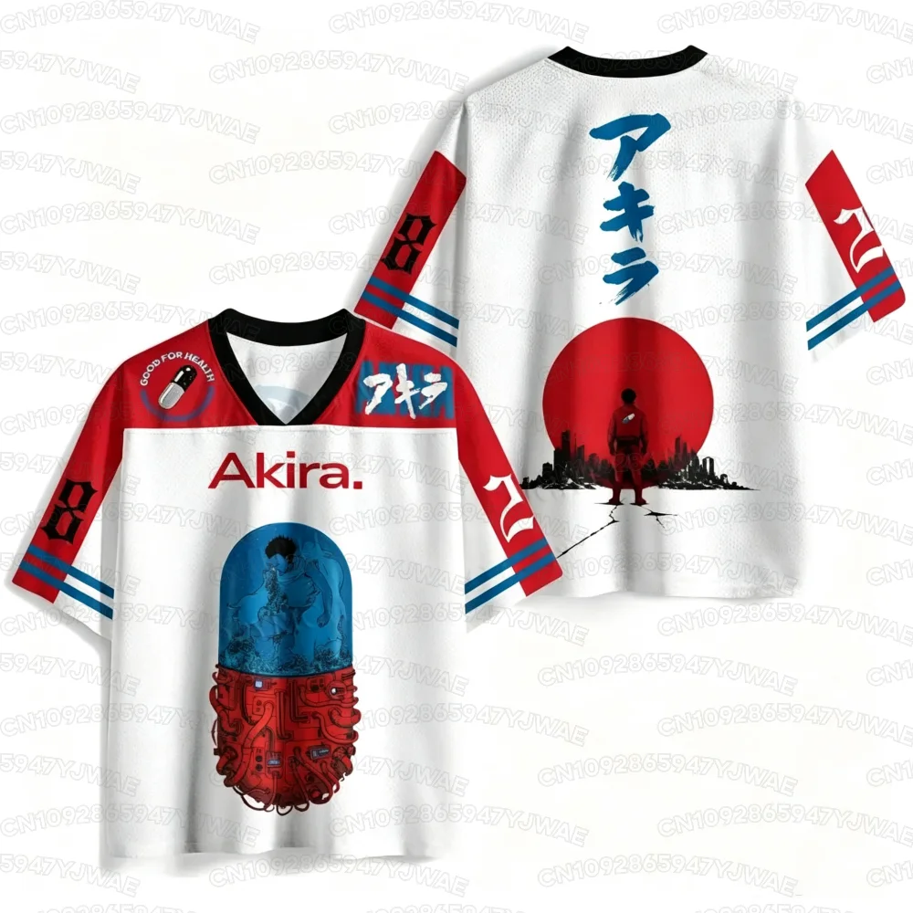 2026 Sommer Herren- und Damenmode Neues Akira 3D-Druck Outdoor-Sport-Fitness-T-Shirt Streetwear Übergrößen-T-Shirt – Detail 6