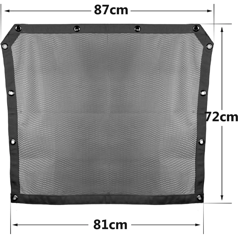 UTV Soft Top Window Net Sunshade Mesh Shade Top Cover Heavy Duty Mesh UV Sun Protection Fits for Polaris RZR Pro XP/4 2020-2022