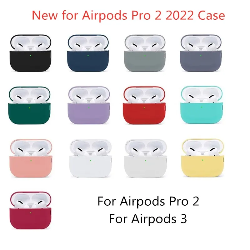 Soft Case For Airpods Pro 2 Luxury Silicone 에어팟 프로 2 케이스 Earphone Accessories pro 2 airpod3 funda For Airpods Pro 2nd generation