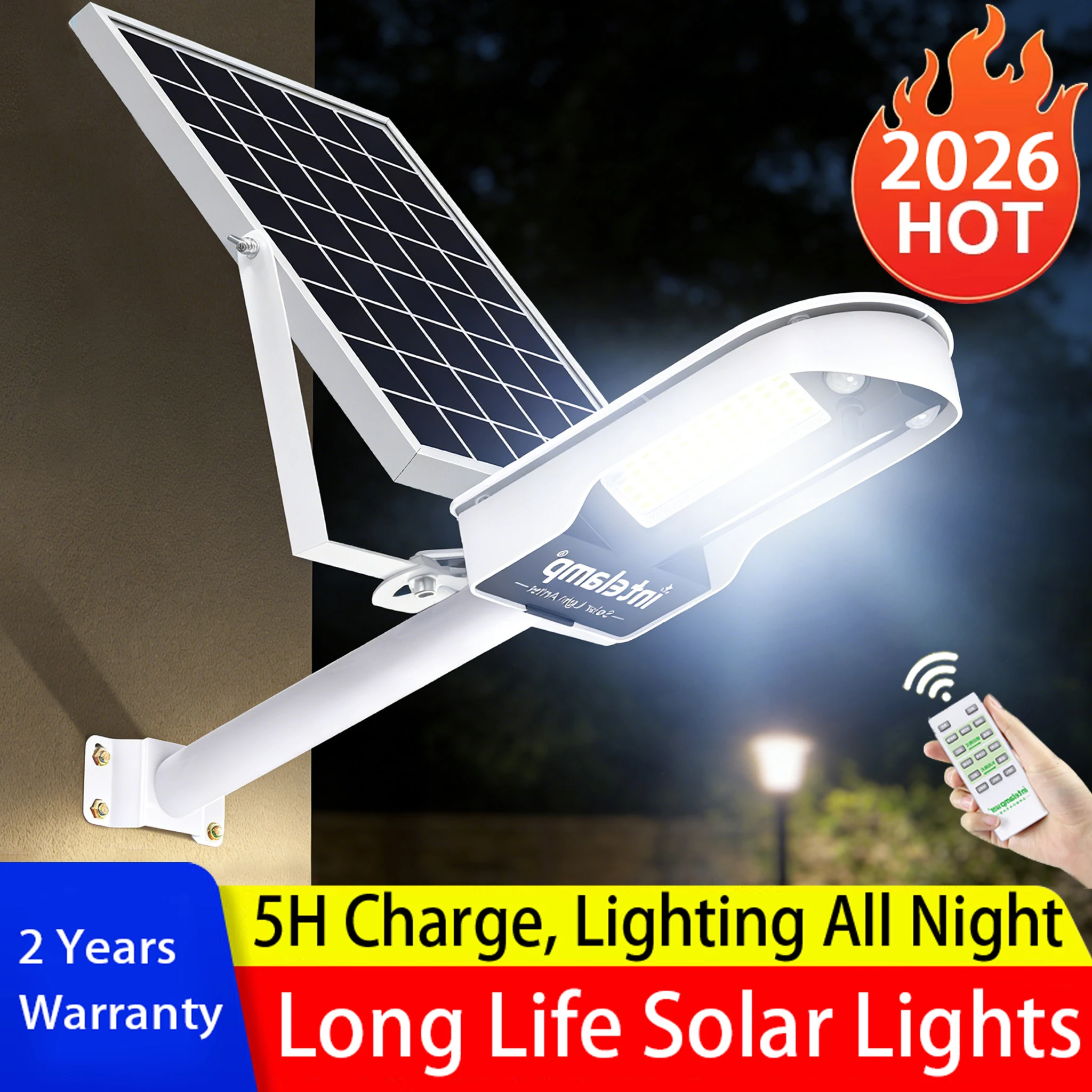 

Solar Lights Outdoor with 3 Modes Motion Sensor Super Bright Wall Lamp IP65 Waterproof Street Light for Garden Yard Path Garage