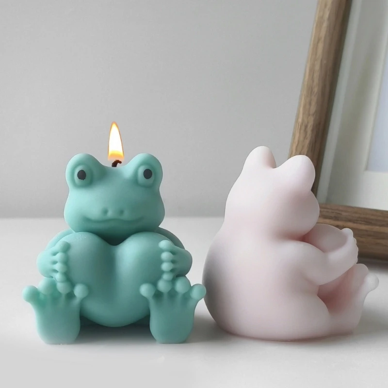 Silicone Frogs Mold 3D Frogs Flexible Silicone Molds Perfect for Home Decors Soap Cake Chocolate Crafting