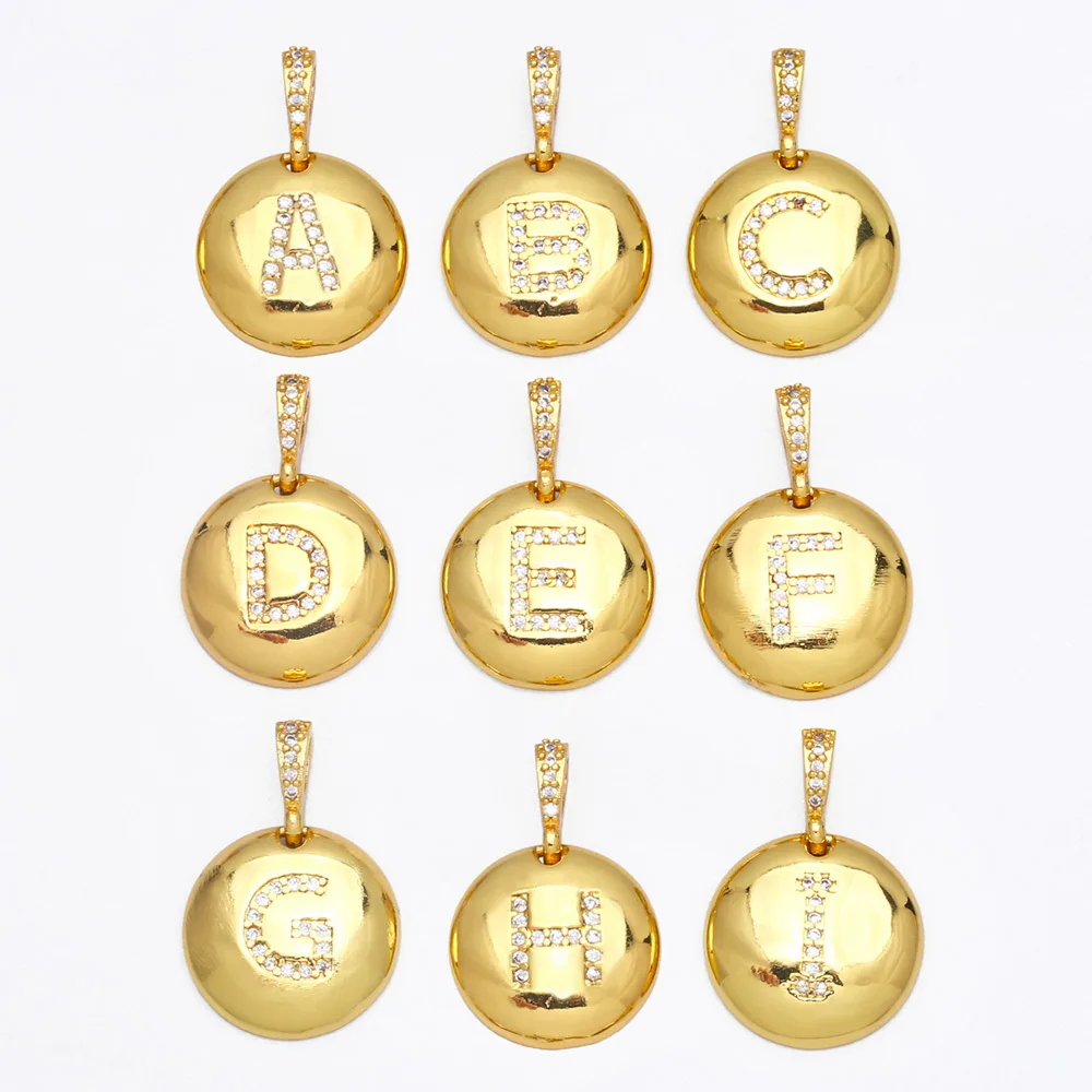 Clearance Polished Initial Letter Pandent for Necklace Bracelet Jewelry Making Accessories pdta147