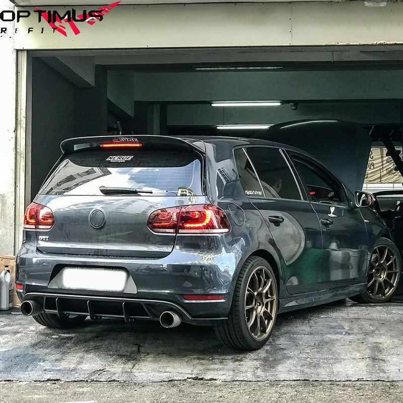 Car Rear Bumper Diffuser Spoiler Splitter Body Kit Car Accessories For Volkswagen VW Golf MK VI GTI 6 GTI MK6 GTI