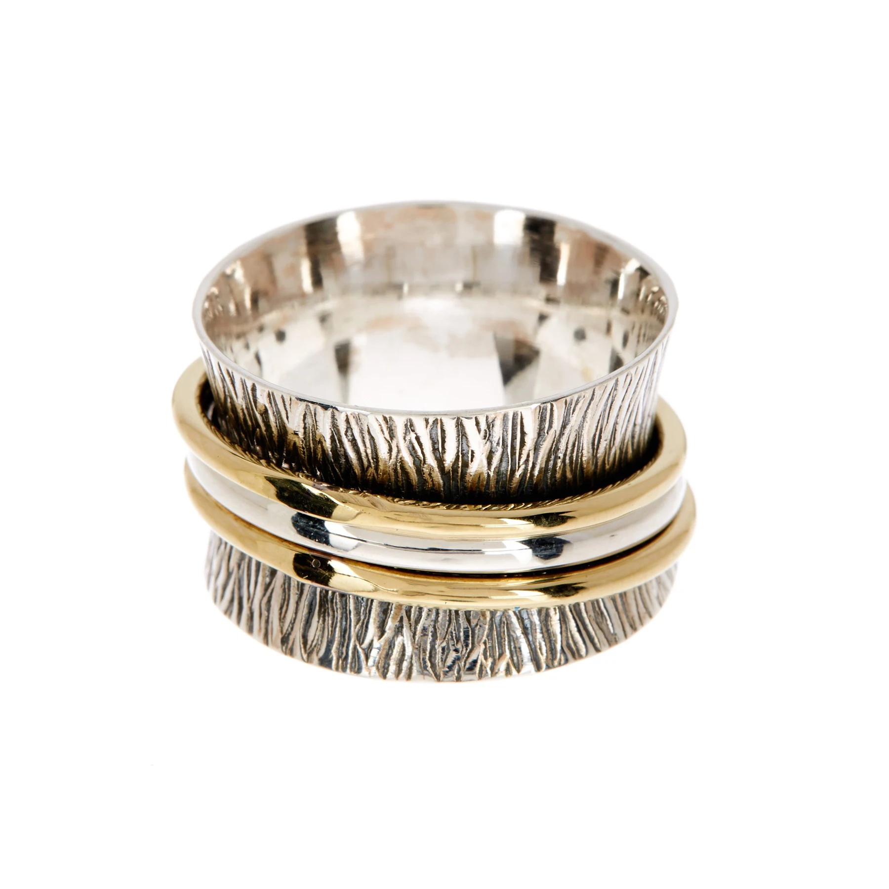 

Handmade Handmade Bali Style Spinner Ring Fashion Spinner Ring for Women