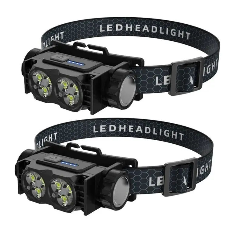 超高輝度充電式-led-デュアルソースヘッドランプ-2-個防水ライト夜間用釣りキャンプ作業用