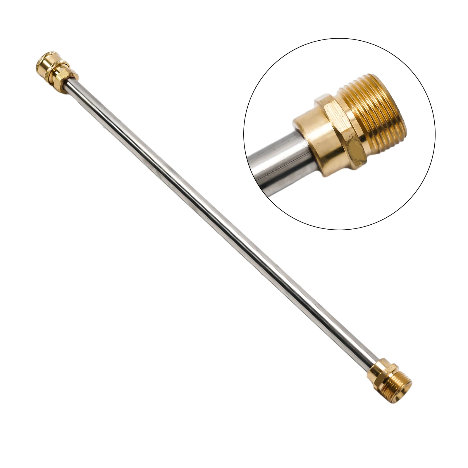 1/4" Connector Pressure Washer Wand Extension rod Quick Connect Replacement Sprayer Stainless Steel Tool Accessory image 3