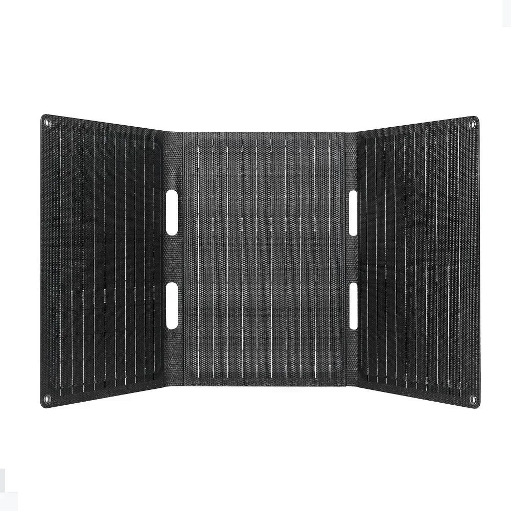 4-Fold 60W Folding Solar Panel IP65 ETFE Portable Solar Panel Charge Solar Cell for Cell Phone Laptop Backpacking Camping Hiking