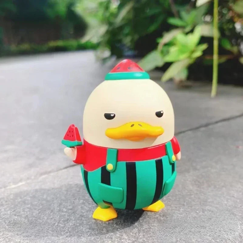 Watermelon DUCKOO Action Figure Toy Cool Summer Green and Red Duck YA Figurine Exclusive Art Toys Cute Decoration Gift