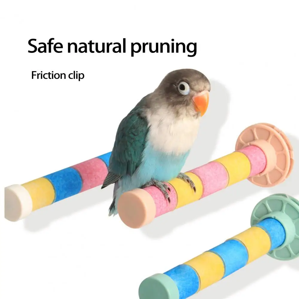 Parrot Perch Stand Toy Rough Surface Bird Perch Stand Rest Frosted Trim Nails And Beak Parrot Perch Stick Parrot Supplies