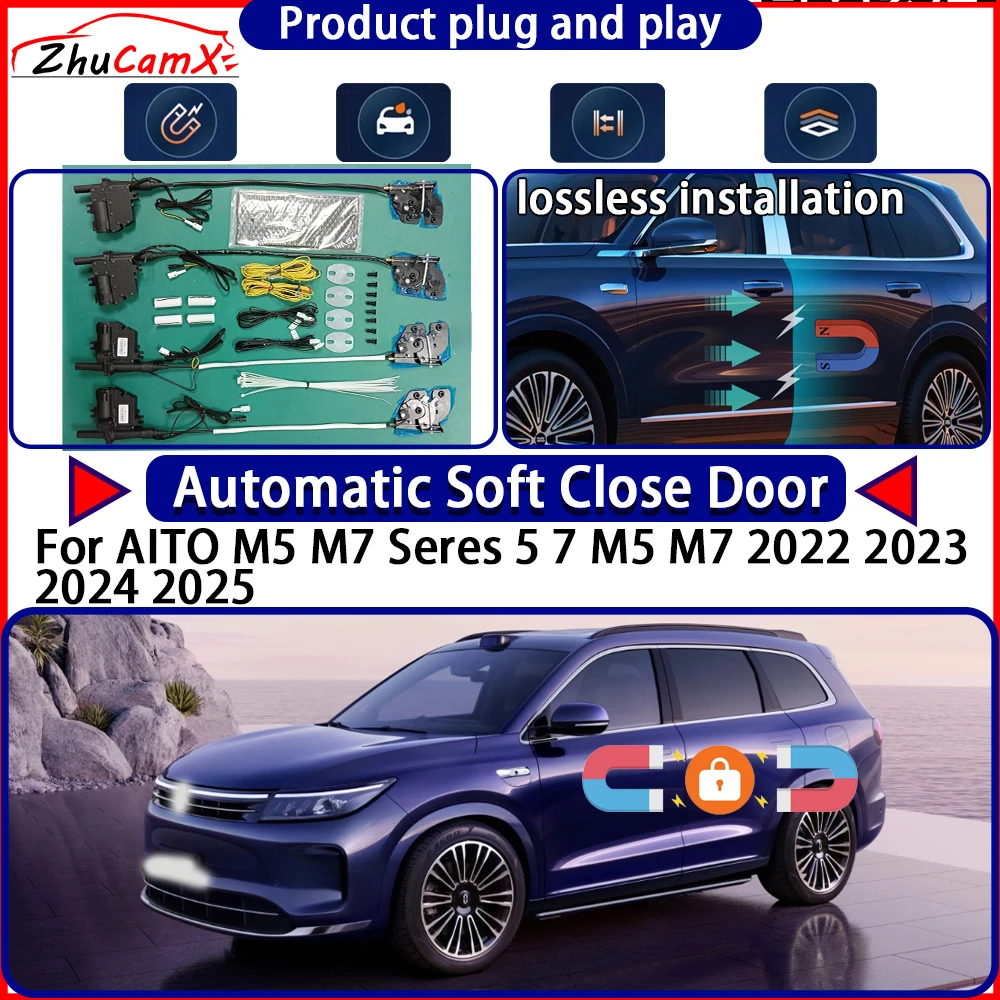 

Door Lock Actuator for AITO M5 M7 Seres 5 7 M5 M7 2022 2023 2024 2025 Soft Close Door Power Latch System Auto Pull Door Easy
