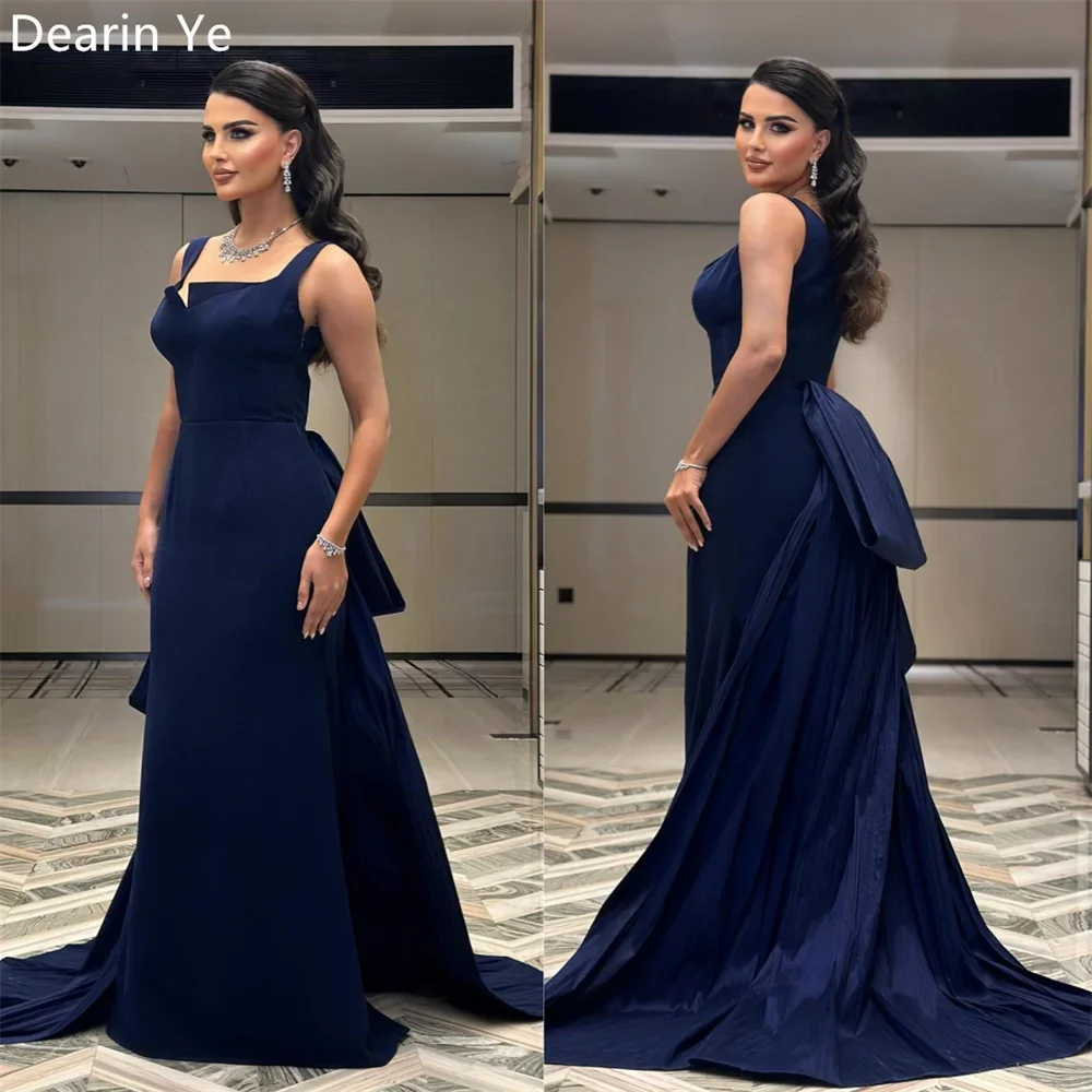 Evening Dress Prom Dearin Spaghetti Strap A-line Floor Length Skirts Draped Sleeveless Bespoke Occasion Dresses Formal Gown Saud