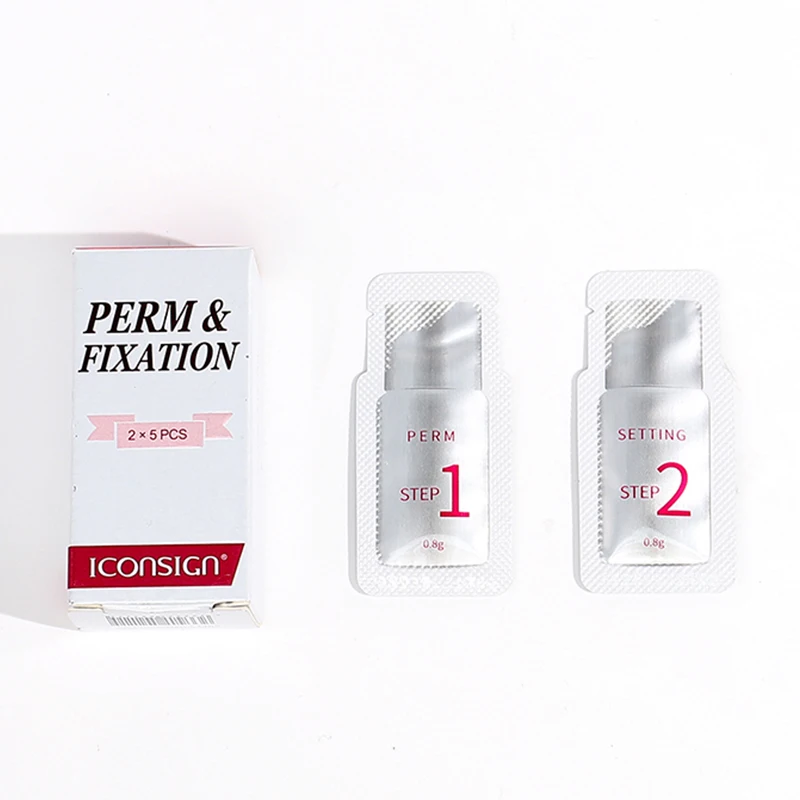 ICONSIGN New Fast Lashes Perm 5~8 Minutes 5 Pairs/Box 0.8g/Bag Lash Lift Lotion Sachet Eyelash Curl Lifting For Beauty Salon