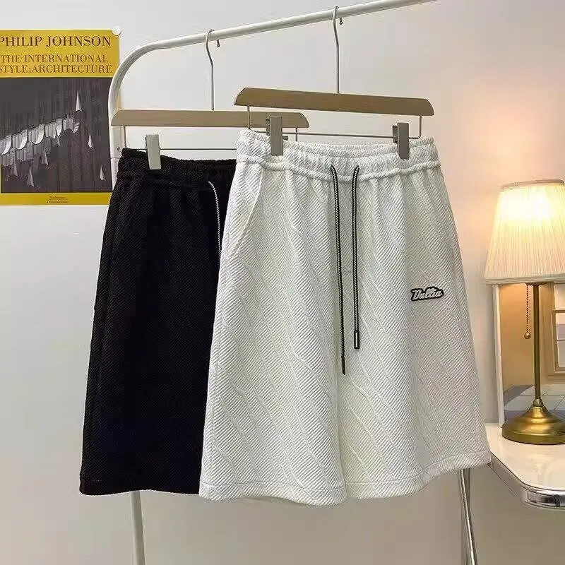 

US Plus Size Cargo Design Sense Shorts Men's Summer Casual Black Pants Charm Students Trend Port Wind Gym Pockets Pants Outwear