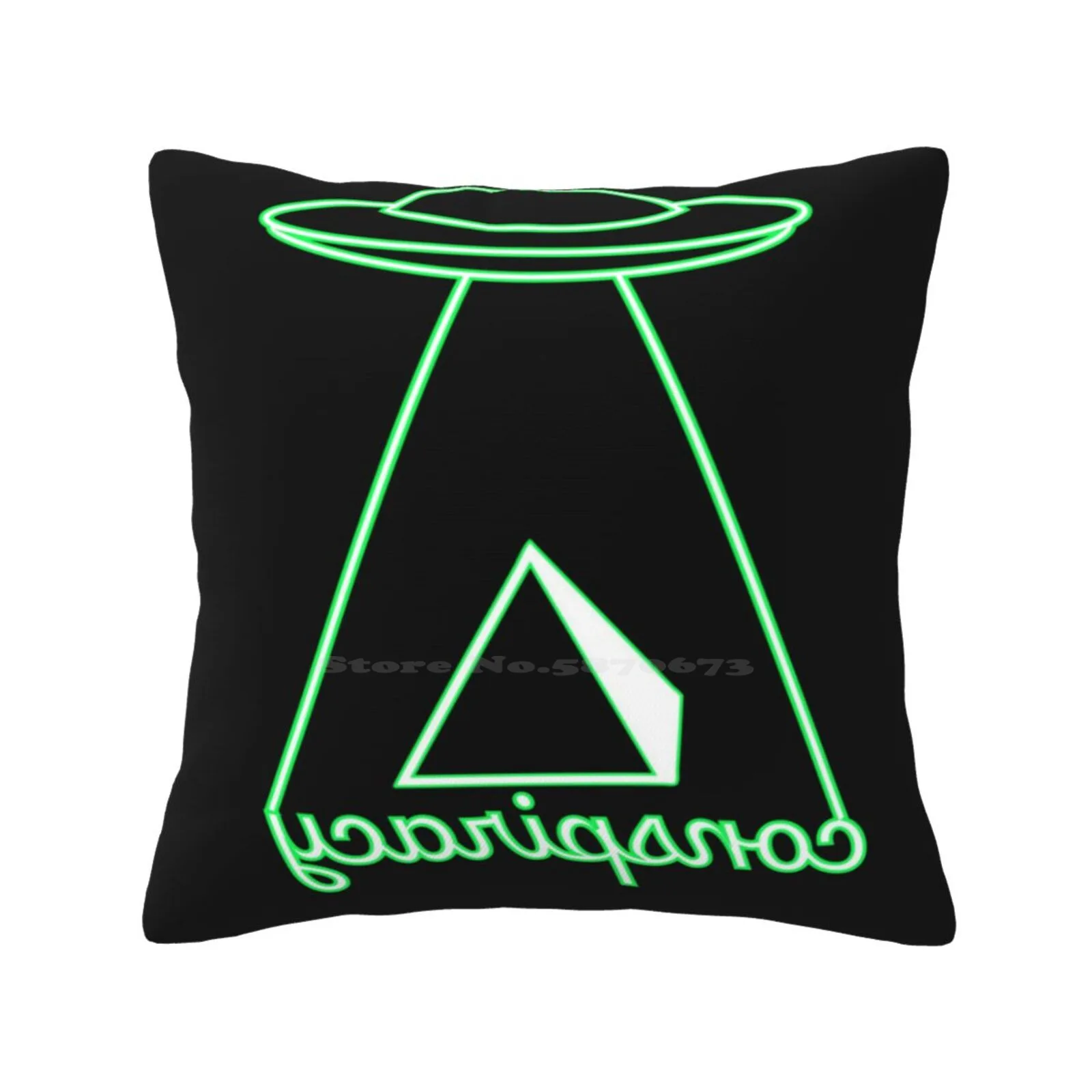 Home Sofa Car Waist Throw Pillowcase Eggheadstudios Ridiculousrich Aliens Ufo Pyramid Ancient Theory Astronaut Space Mystery