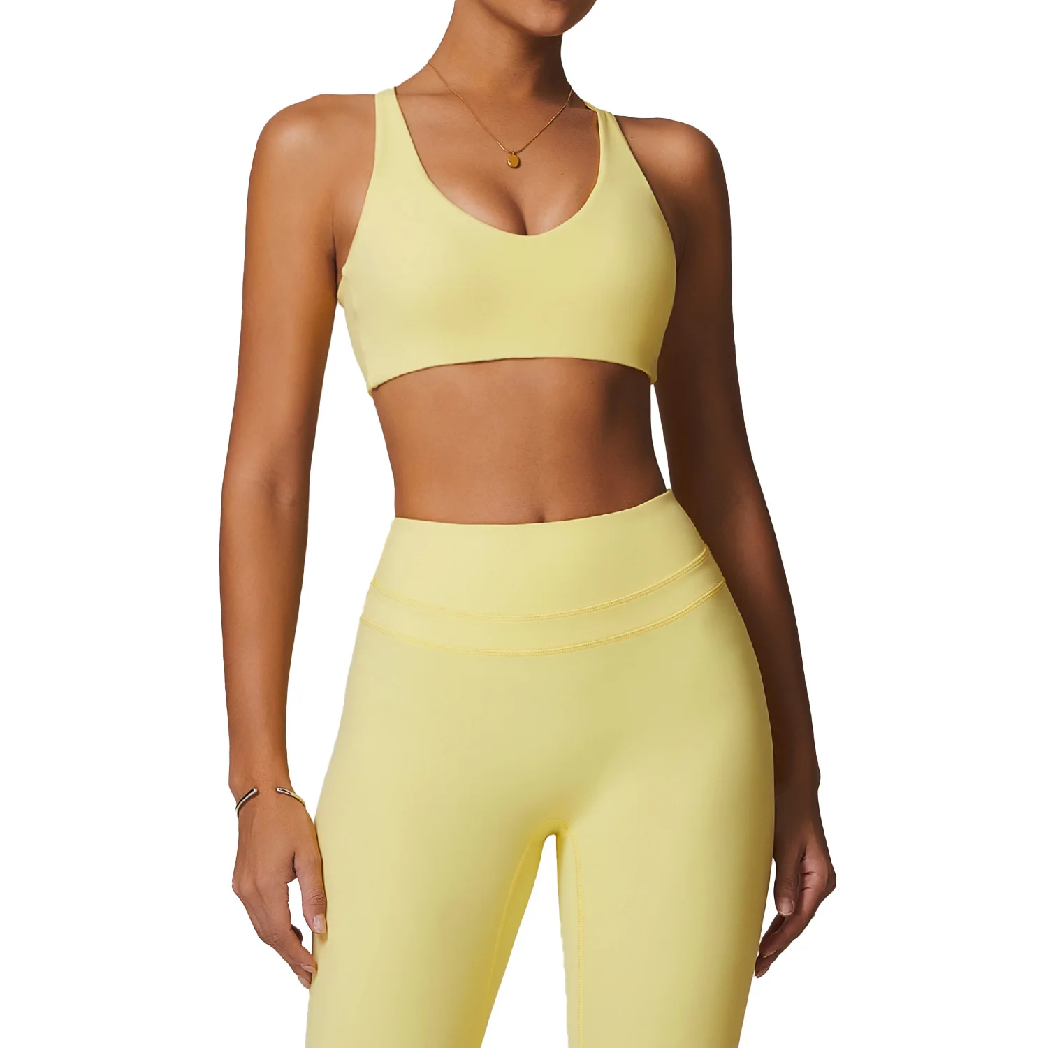 Soutien-gorge de yoga à séchage rapide pour femmes, sous-vêtements de course antichoc, haut d'entraînement, soutien-gorge de fitness, soutien-gorge de sport push-up croisé dans le dos