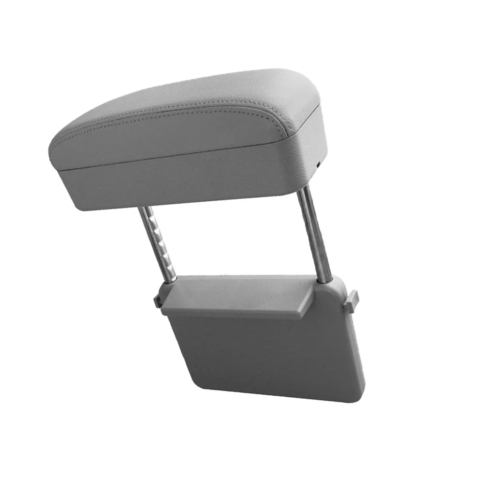

Universal Car Armrest Box Grey Durable Elbow Support Pad Central Console Car Accessories Driving Fatigue Relief Extra Storage