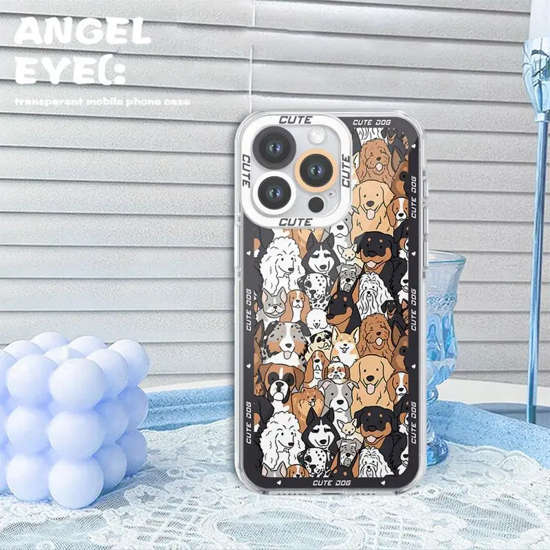 Bonita funda de teléfono de gato y perro para motocicleta Moto G32 G22 G72 Edge 40 5G G52 G71 G73, funda de TPU suave