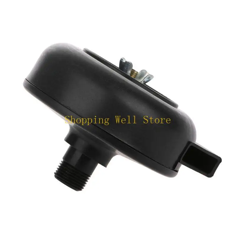 KX4B 16/20mm Black Plastic Male Threaded Exhaust Noise Muffler Air Filter Co