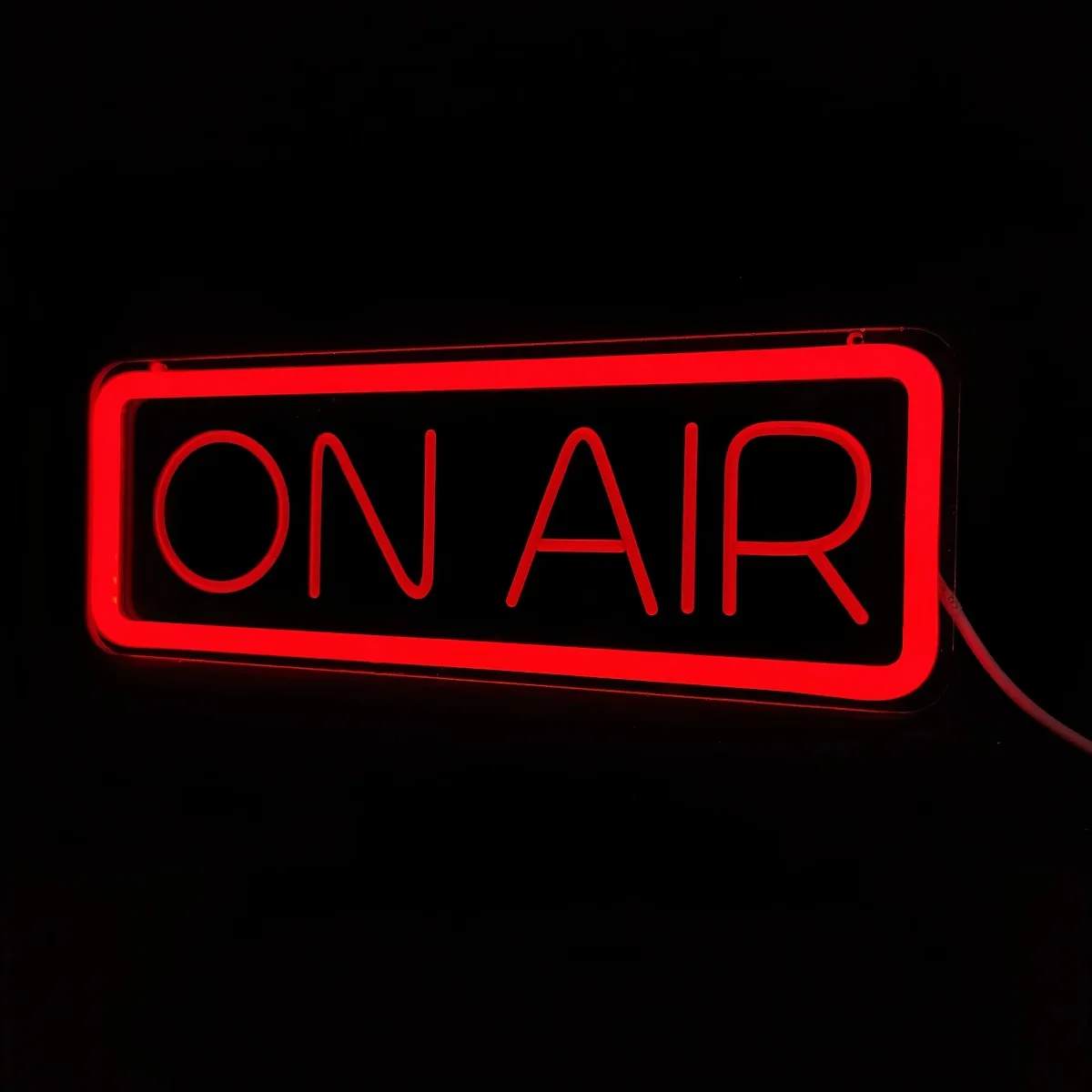 ON AIR Neon Sign | LED Streaming Light for Streaming, Gaming, Studio Decor - Powered, Wall Hanging Decoration with On/Off Switch