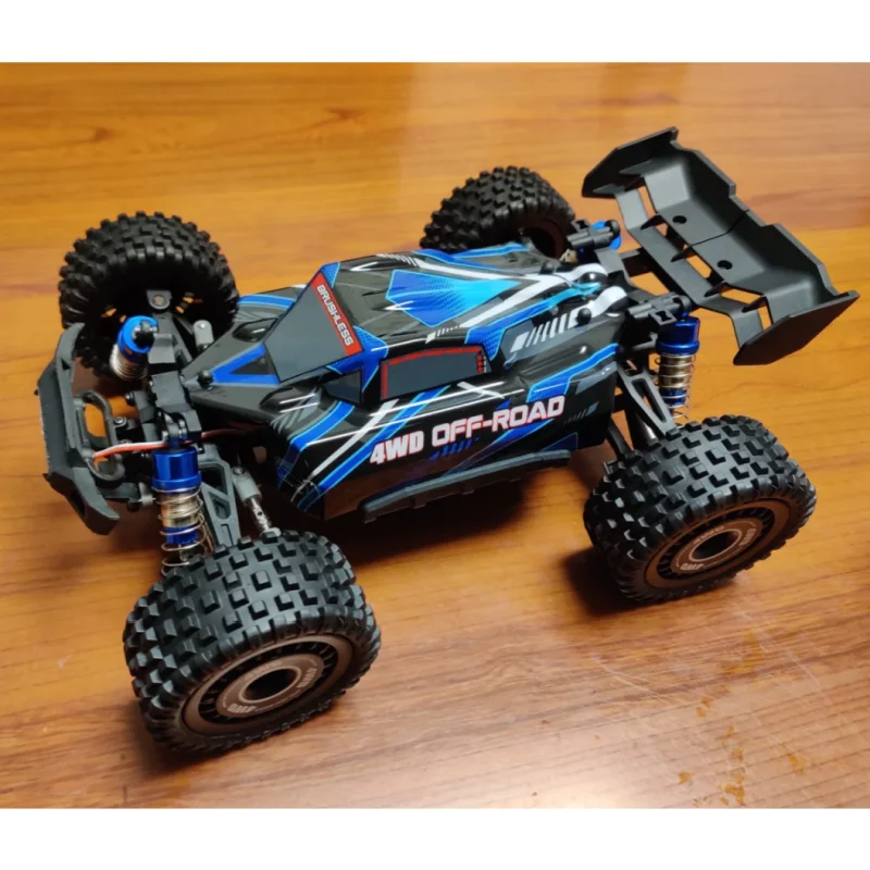 MJX 16207 tracción en las cuatro ruedas Control remoto sin escobillas modelo de coche de alta velocidad juguete de carreras rápidas vehículo eléctrico juguete de simulación
